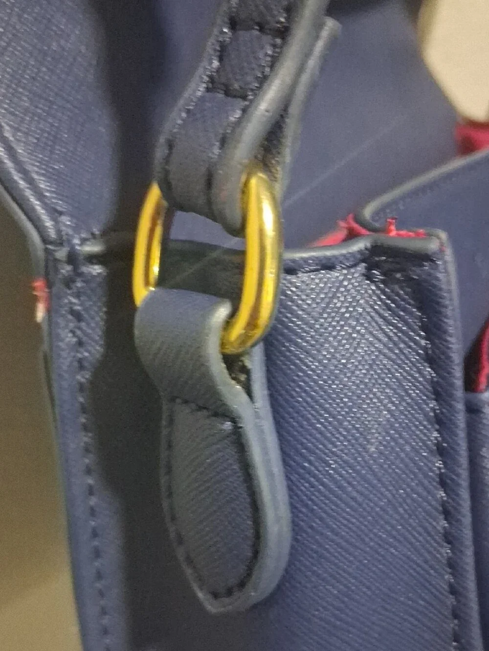 Marvel  Loungefly Navy Blue Satchel Crossbody with Gold Accent